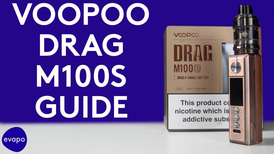 voopoo drag s guide M100S Kit Air Bar Color:Gradient Vuse Go 1000 -