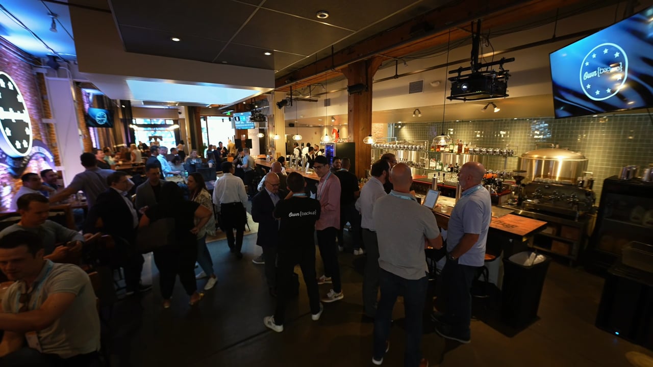 Video still from the OwnBackup at Dreamforce 2023, San Francisco project by Where2Studios