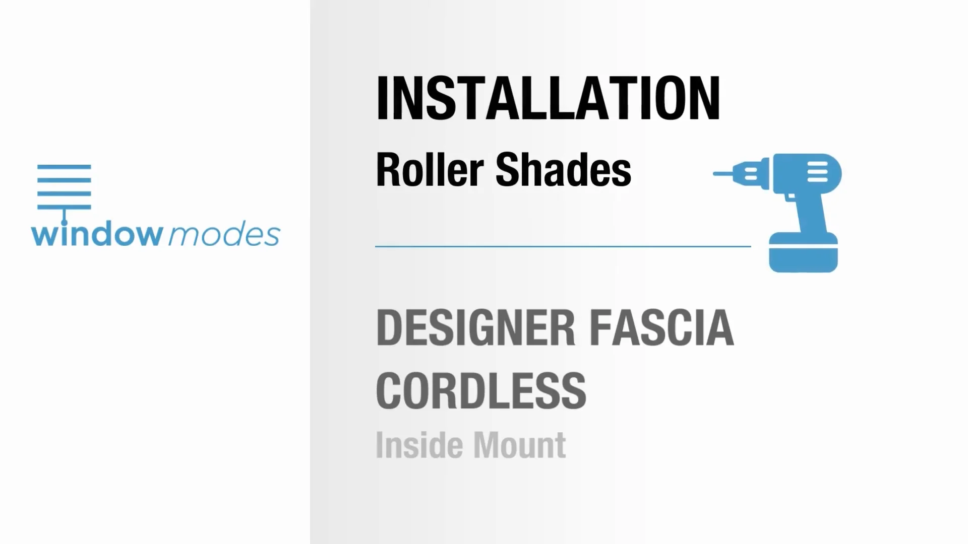 WM - INSTALLATION - RS - Designer Fascia - Cordless - IM on Vimeo