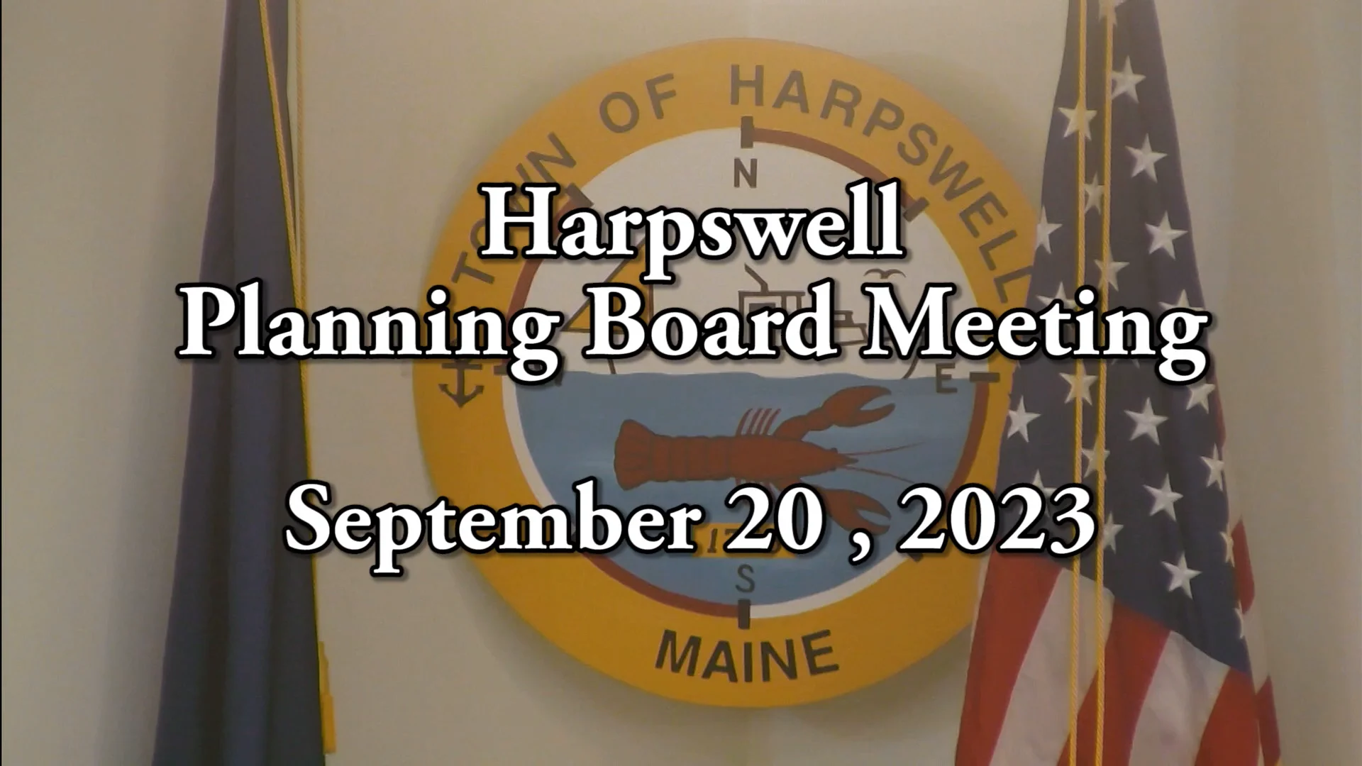 Harpswell Planning Board Meeting 20Sep23 on Vimeo