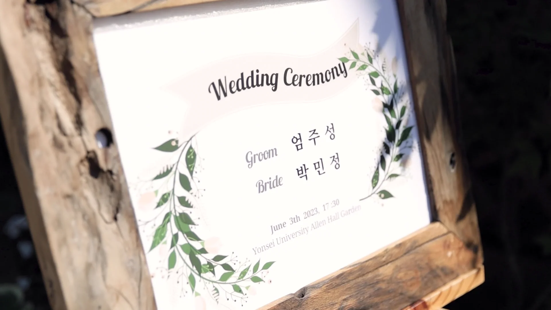 JUSEONG EOM & MINJUNG PARK Korean Wedding Highlight. Allen Hall, Yonsei