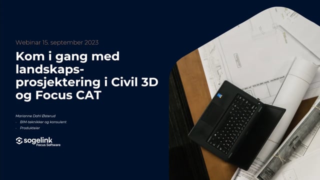 Kom i gang med landskapsprosjektering i Civil 3D og Focus CAT