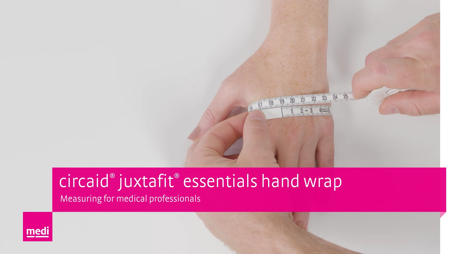 circaid® juxtafit® essentials hand wrap - Measuring for medical