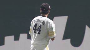 【ファーム】ホークス・笹川吉康 ライトへの深い打球に追いついてナイスキャッチ!!  2023年9月22日 福岡ソフトバンクホークス 対 阪神タイガース