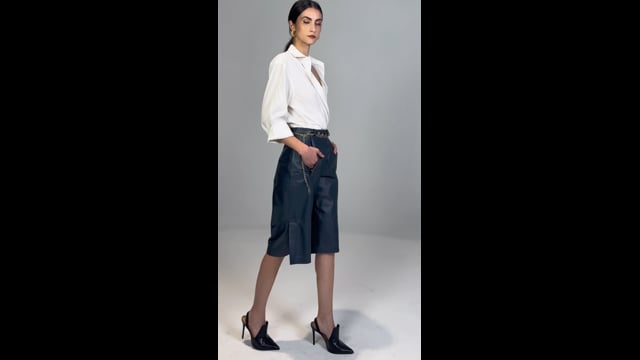 Bermuda de Couro Charlie