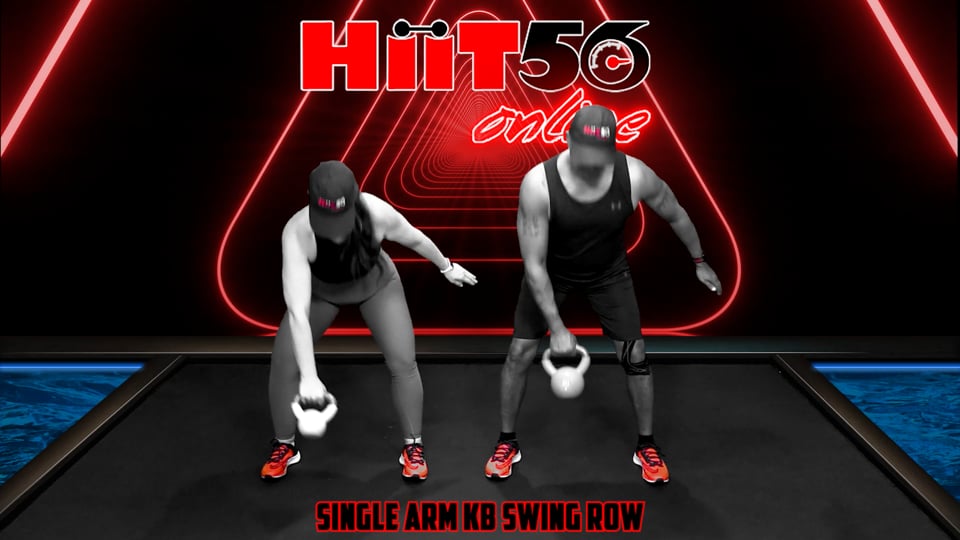 Single Arm KB Swing Row