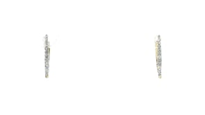 10 ct. t.w. Diamond Huggie Hoop Earrings in 18kt Gold Over Sterling
