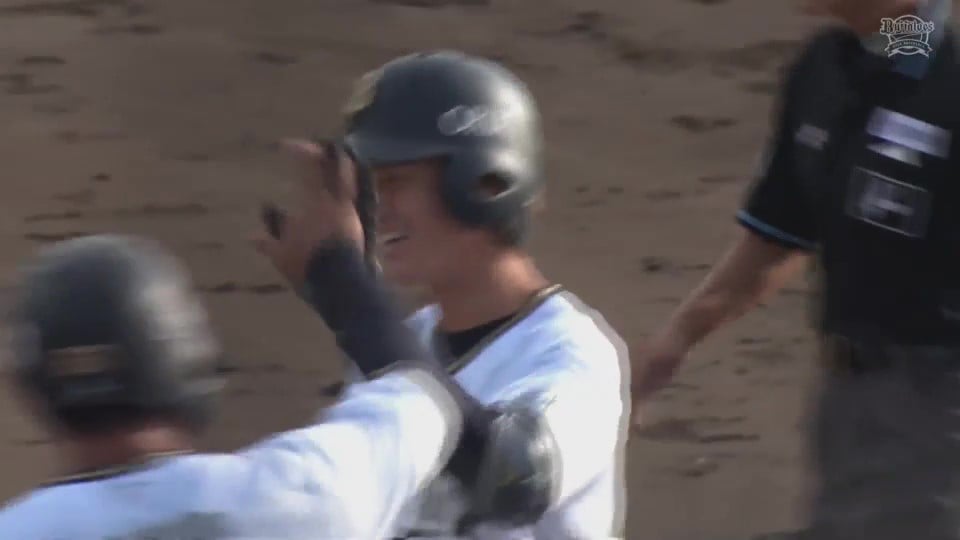 【ファーム】満塁のチャンスで決めた!! バファローズ・佐野皓大 センターへのサヨナラヒット!!  2023年9月23日 オリックス・バファローズ 対 広島東洋カープ