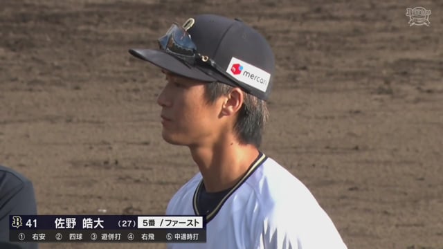 【ファーム】バファローズ・佐野皓大選手ヒーローインタビュー 9月23日 オリックス・バファローズ 対 広島東洋カープ