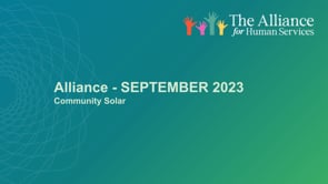 Alliance - September 15 Community Solar