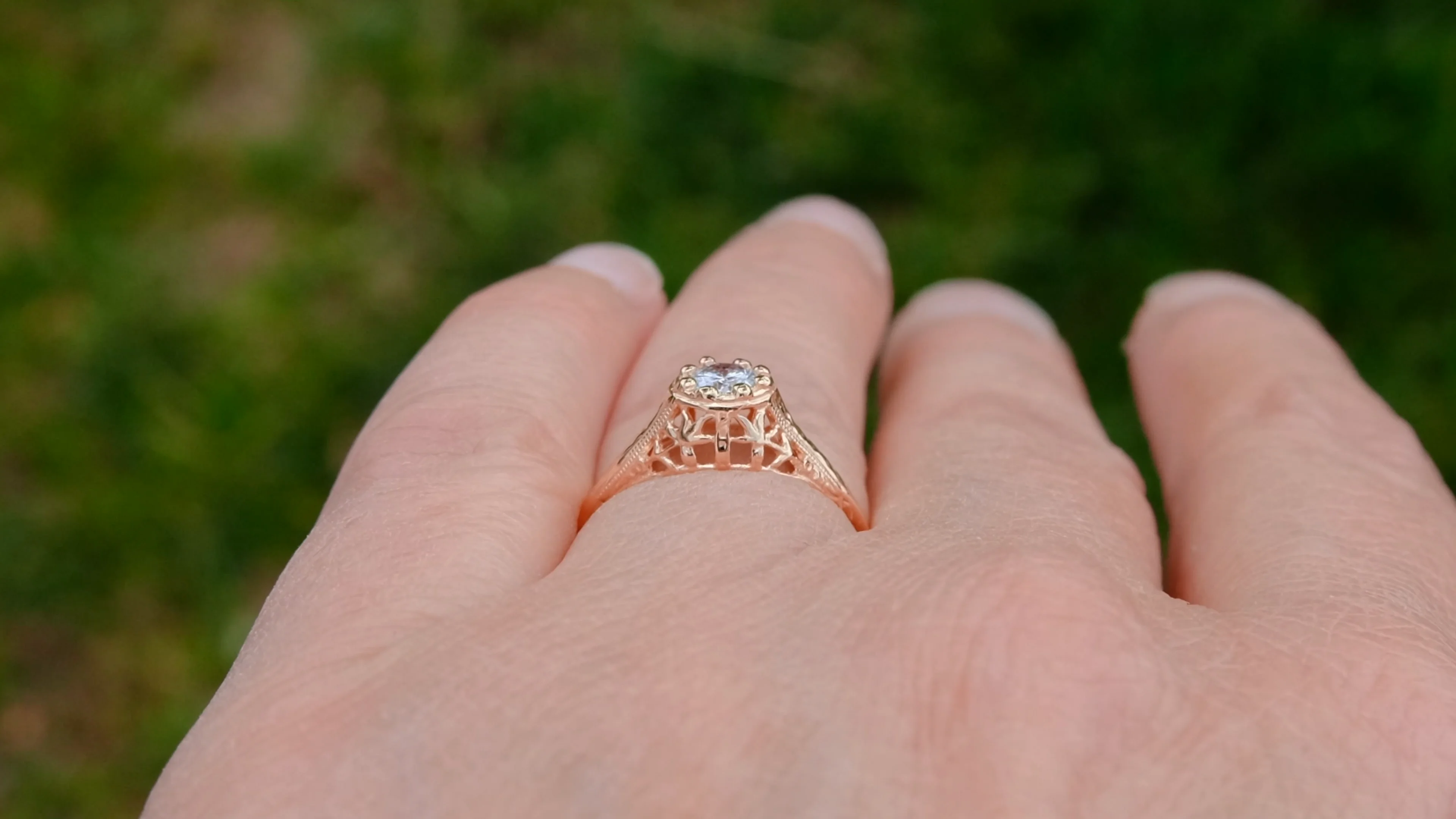Bague Jonc XXL Alliance En Or Rose 18k Vintage - Modèle Stacker Large (circa 1920)