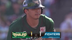 【7回裏】チャンスで主砲の一打!! イーグルス・浅村栄斗 同点のタイムリー2ベースヒット!!  2023年9月24日 東北楽天ゴールデンイーグルス 対 北海道日本ハムファイターズ