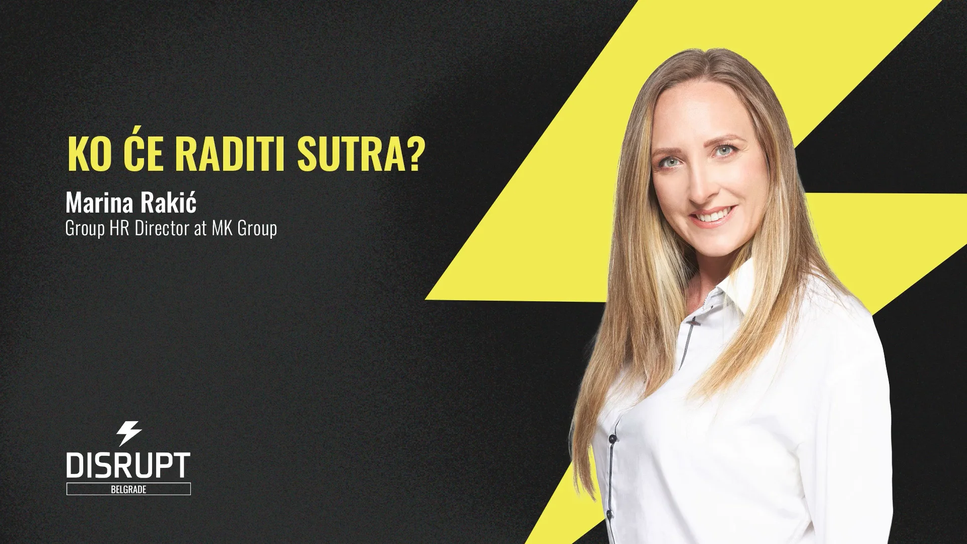 Ko Će Raditi Sutra | Marina Rakić | DisruptHR Talks on Vimeo