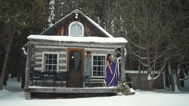 Still from Darshana & Shubham same day edit by Happy Soul Films, Toronto wedding videographers