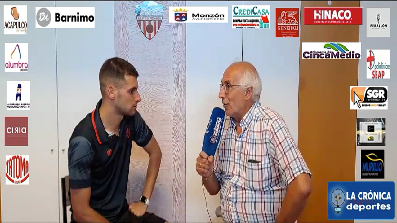 JAVI CLAVER ( Jugador Monzón )  At.Monzón Alumbra 0-1-SD Ejea / J 3 /  3ª División