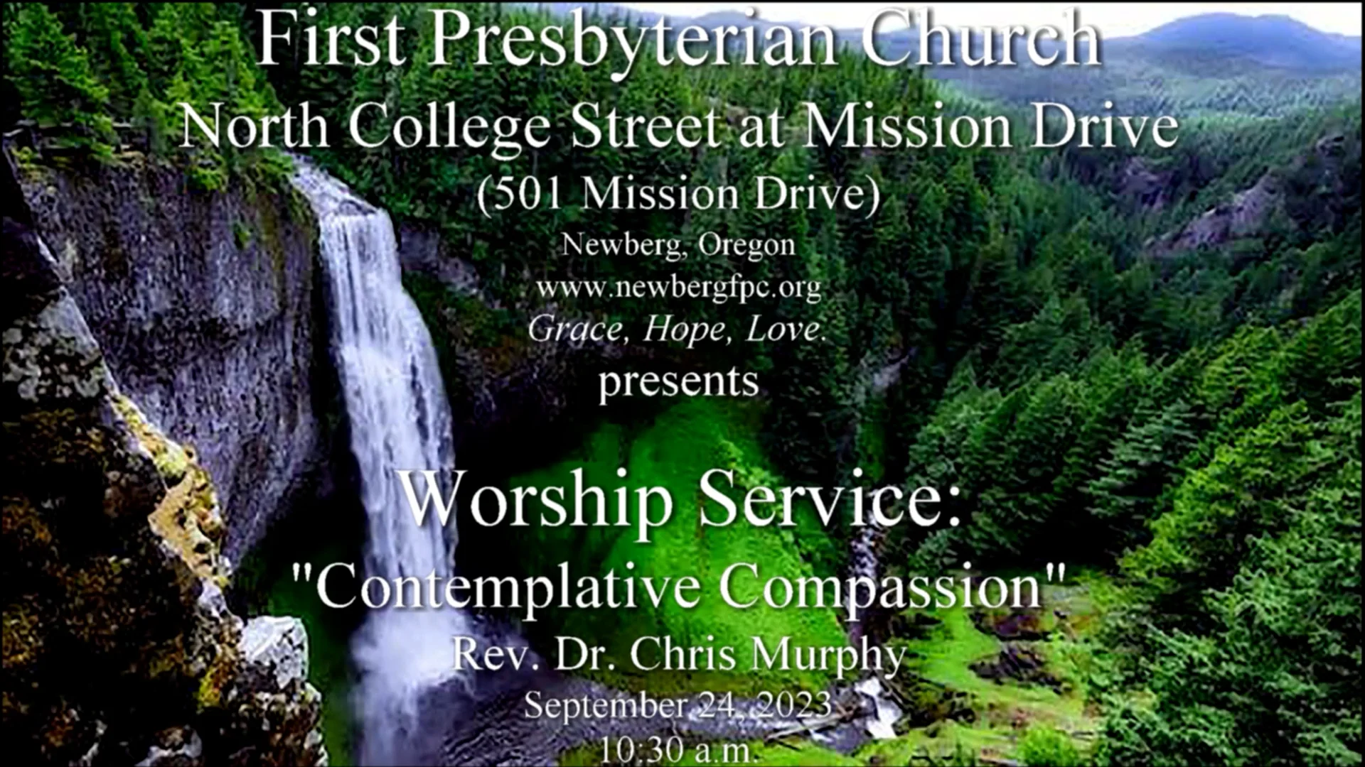 Worship Service: 