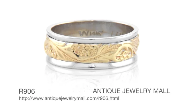 Vintage art deals carved rings