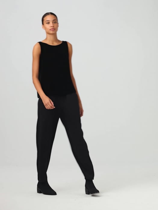 Buy Eileen Fisher Petite Bateau Neck Silk Tank - Nocolor At 40% Off