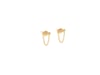 Lab Grown Diamond Bar and Chain Earrings in Vermeil &#40;1/10 ct. tw.&#41;