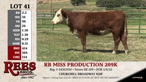 Lot #41 - RB MISS PRODUCTION 209K