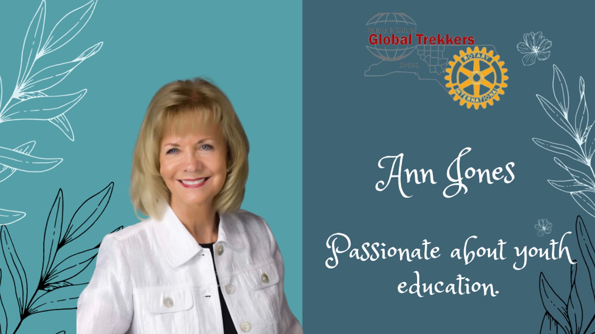 September 18th 2023 Ann Jones - Passionate about Youth Education