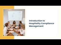 Introduction to Hospitality Compliance Management