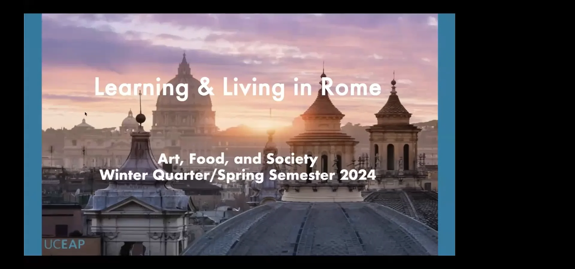 UCEAP Rome - Living & Learning in Rome - Spring 2024 on Vimeo