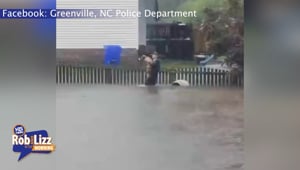 Greenville Police Officer Saves Dog from Flood