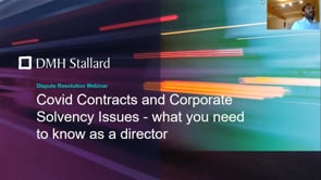 Covid contracts and corporate solvency issues: what you need to know
