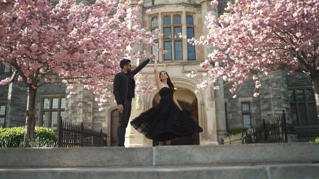 Still from Nishwa & Aashish next day edit by Happy Soul Films, Toronto wedding videographers