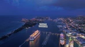 Drone Footage of Nassau Bahamas: Cruise Port & Atlantis Resort - Aerial Views