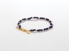 Lapis Lazuli Bead Bracelet in Vermeil