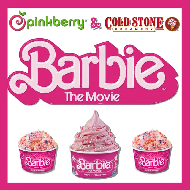 Cold Stone & Pinkberry -- Barbie with product placement