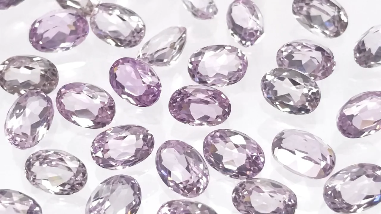 クンツァイト（アフガニスタン産） ルース オーバルファセットカット6