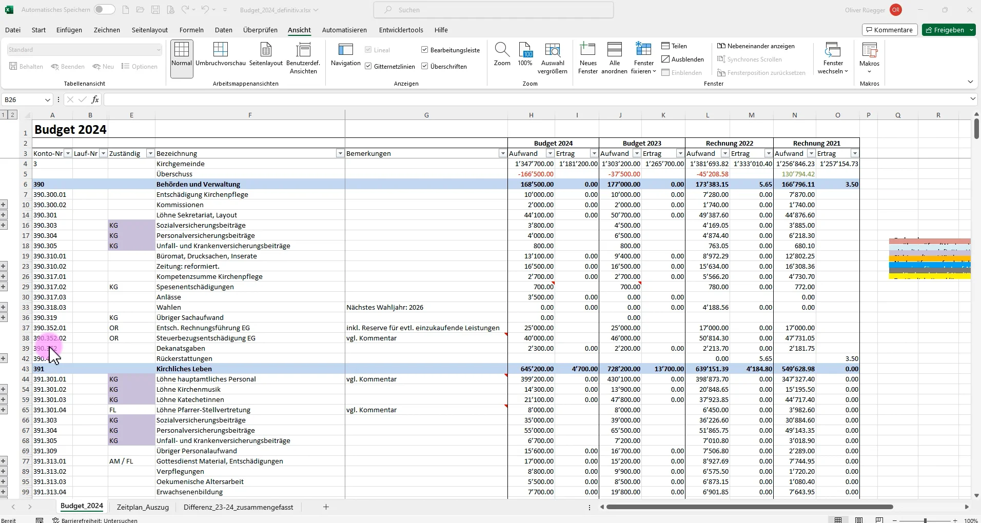 RPK Erklärung Aufbau Budget-Excel on Vimeo