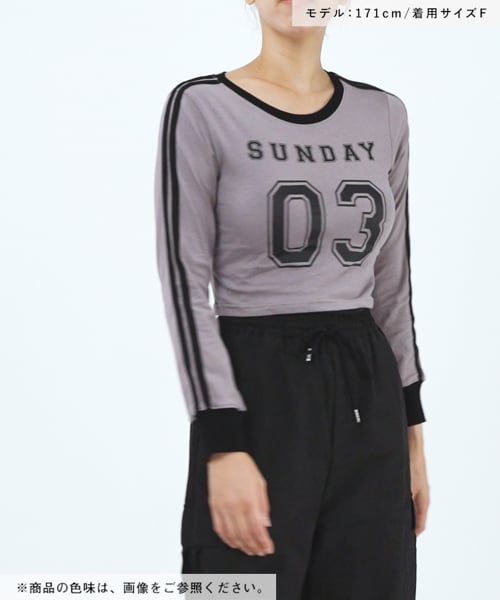 tシャツ WONDER VISITOR／SUNDAY長袖Tシャツ 2982979 レディース WONDER VISITOR tシャツ VISITOR／SUNDAY長袖Tシャツ 2982979