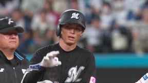 【5回表】まさに恐怖の9番!! マリーンズ・和田康士朗 ライトへ勝ち越しタイムリーヒット!!  2023年9月27日 北海道日本ハムファイターズ 対 千葉ロッテマリーンズ