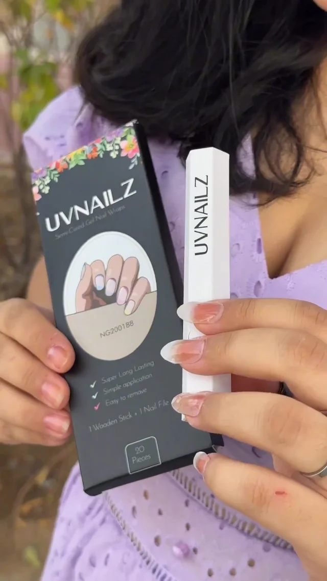 Uvnailz Gel Nail Stickers - Uv Nails Gel Nail Stickers, Uvnailz DIY Gel  Nail Stickers, Semi-Cured Gel Nail Stickers, Unlock Flawless Nails with  Gellae