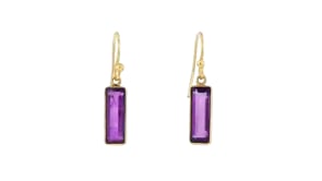 3.60 ct. t.w. Amethyst Drop Earrings in 18kt Gold Over Sterling