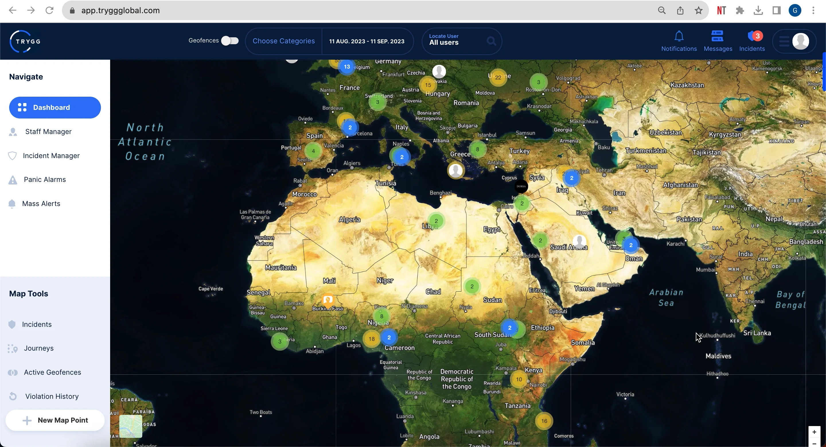 DASHBOARD - MAP POINT on Vimeo