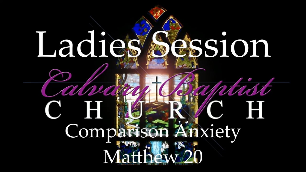 Ladies Session   Comparison Anxiety