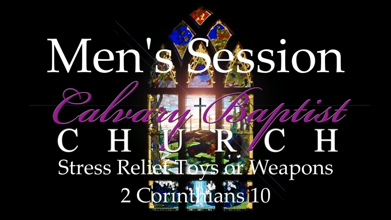 Men's Session   Stress Relief Toys or Weapons