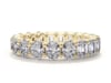 Oval and Emerald-Cut Lab Grown Diamond Eternity Band in 14k Yellow Gold &#40;4 ct. tw.&#41;