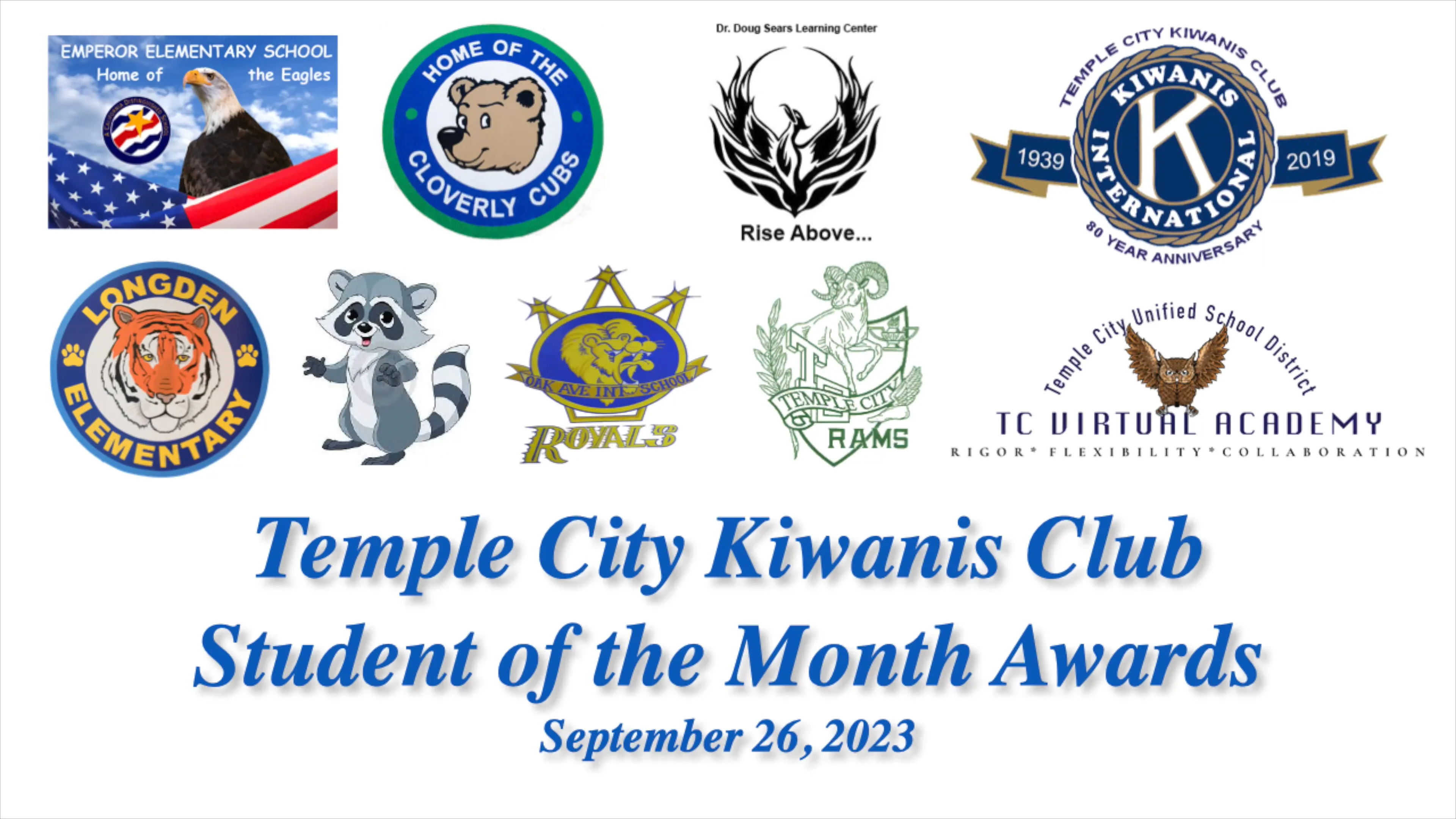 Temple City Photos September 26, 2023 Temple City Kiwanis Students