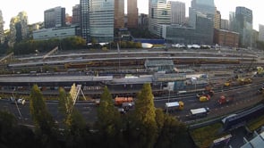 Afsluiting A10 Zuid voor vernieuwing station Amsterdam Zuid timelapse | 22-25 september 2023