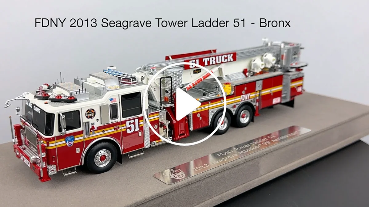219【BRIEFING 】CR-9 FD RIP FDNY 2013 Seagrave Attacker 95' Tower Ladder 51 - Bronx