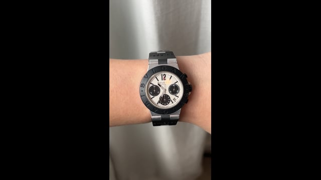 Bulgari Aluminum Diagono 38mm with Rubber Bracelet – Filigree Jewelers