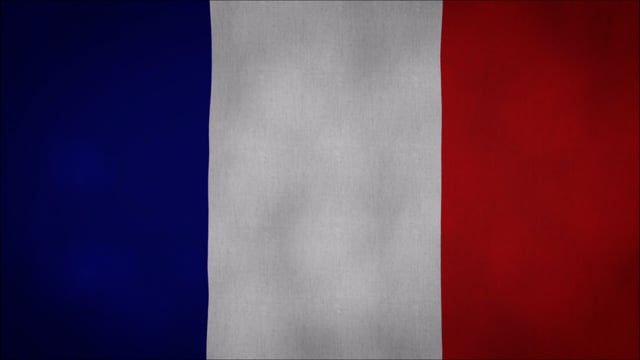 Bandera, Francia, Viento, 3D