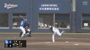 【ファーム】ピンチを招くも切り抜ける!! バファローズ・竹安大知 5回無失点4奪三振の好投!!  2023年9月28日 オリックス・バファローズ 対 中日ドラゴンズ