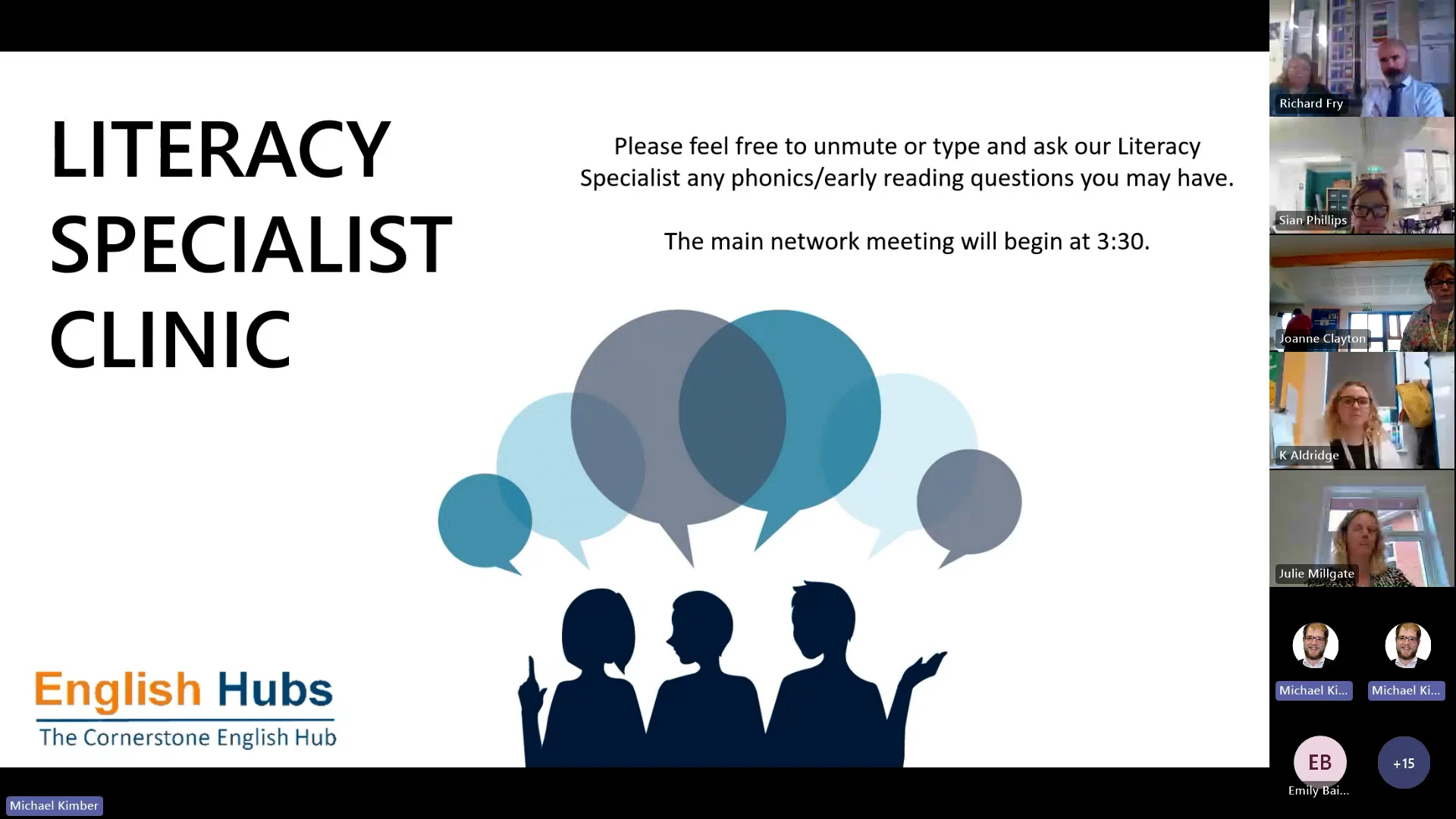 Cornerstone English Hub Network Session 'Setting Reading Goals and